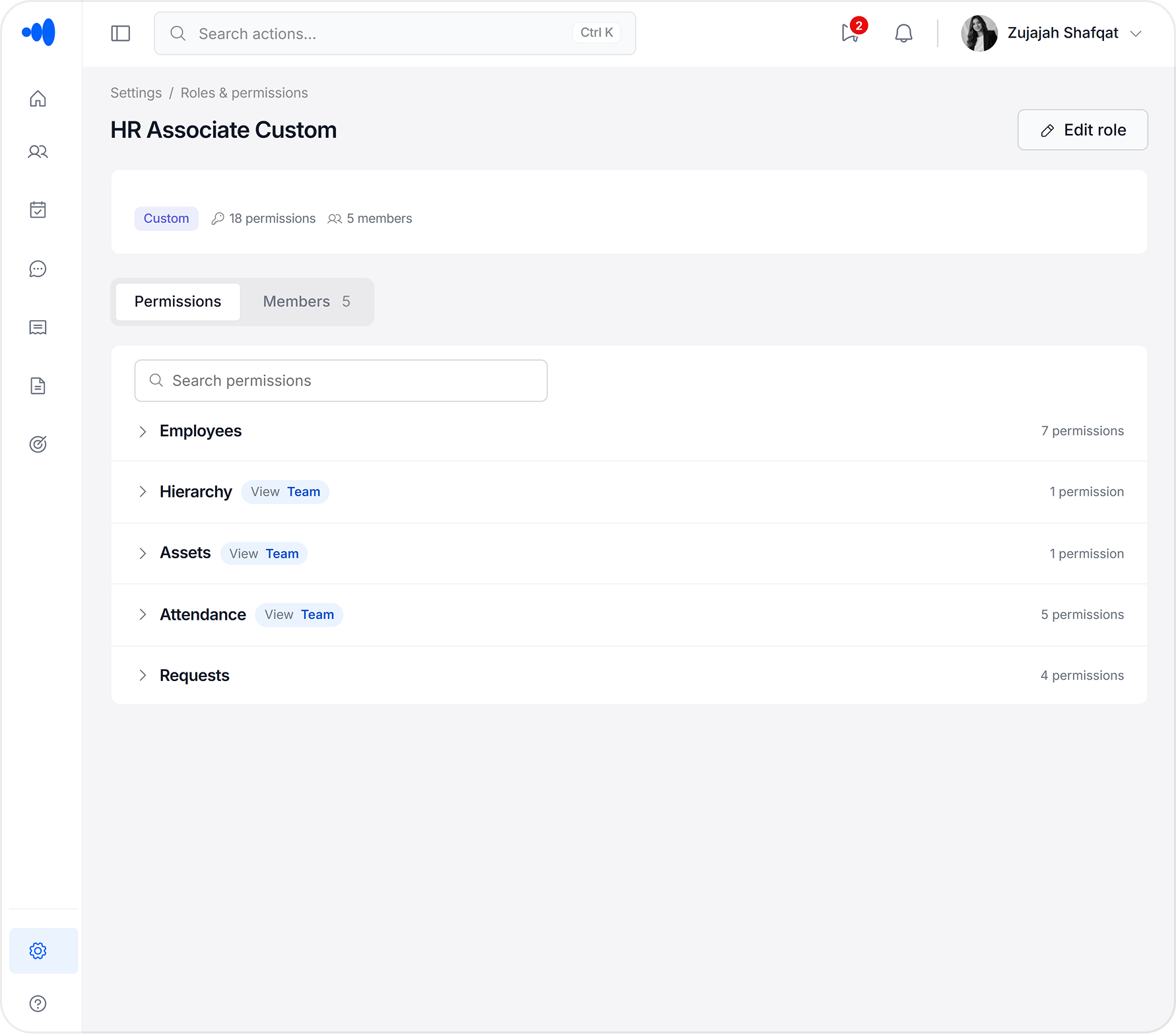 Custom roles